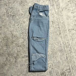 SHEIN XS washed out blue